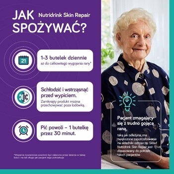 Nutridrink Skin Repair, smak waniliowy, płyn, 4 x 200 ml