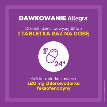 Allegra, 120 mg, tabletki powlekane, 10 szt.