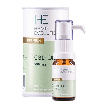 Hemp Evolution CBD Premium 500 mg, olejek, 10 ml