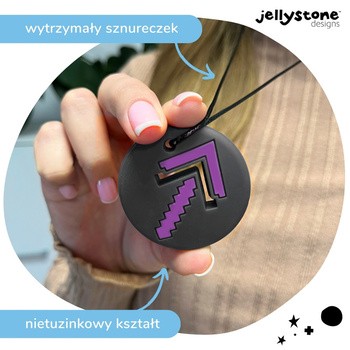Jellystone Designs, wisiorek antystresowy Strzałka, szary, 1 szt.