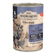 Wiejska Zagroda Leśne Smaki Jeleń z przepiórką, mokra karma dla szczeniaka, 400 g https://azcdn.doz.pl/image/d/product/6d6ad9c5-scale-180x180.png