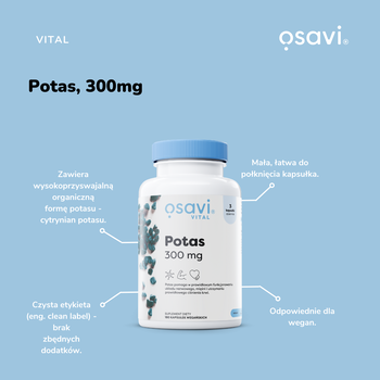 Osavi Potas 300 mg, kapsułki twarde,  90 szt.