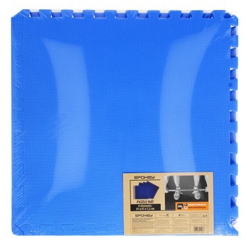 Spokey, Scrab, mata puzzle pod sprzęt fitness, kolor niebieski, 1 szt.