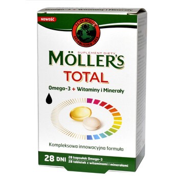 Moller's Total, kapsułki, 28 szt. + tabletki,  28 szt.