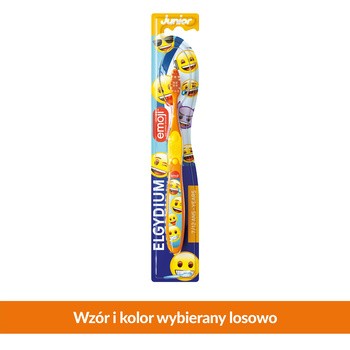 Elgydium Emoji Junior, szczoteczka do zębów dla dzieci 7-12 lat, 1 szt.