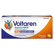 Voltaren Express Forte, 25 mg, kapsułki miękkie, 20 szt.