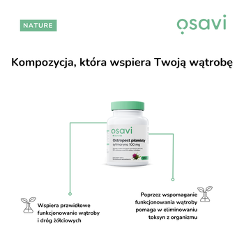 Osavi Ostropest plamisty, sylimaryna 100 mg, kapsułki, 120 szt.