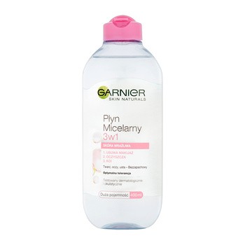 Garnier, płyn micelarny do skóry wrażliwej 3 w 1, 400 ml