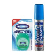 Zestaw Beauty Formulas, odświeżacz do ust, cool mint, 25 ml + Active, nić dentystyczna udoskonalona, miętowa, woskowana z fluorem, 100 m https://azcdn.doz.pl/image/d/product/3ba8b508-scale-180x180.png
