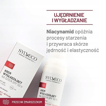 Sylveco Dermo Przeciw zmarszczkom, krem wygładzający na dzień SPF 50, 50 ml