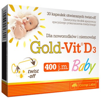 Olimp Gold-Vit D3 Baby, kapsułki twist-off, 30 szt.