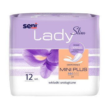 Seni Lady Slim mini plus, wkładki urologiczne, 12 szt.
