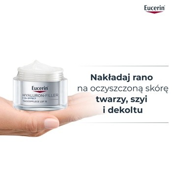 Eucerin Hyaluron-Filler, krem na dzień z kwasem hialuronowym do skóry suchej SPF 15, przeciwzmarszczkowy, 50 ml