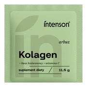 Intenson Kolagen + kwas hialuronowy + witamina C, proszek, smak arbuzowy, 10,8 g