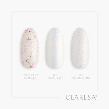 Claresa Top No Wipe Crazy Quartz, top hybrydowy, 5 g