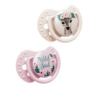Lovi Wild Soul girl, smoczek silikonowy dynamiczny, 3-6 m, 2 szt.