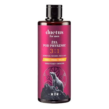 Sylveco Duetus For Men, energetyzujący żel pod prysznic 3w1, 300 ml
