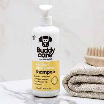 Buddycare, szampon dla psów, wanilia i masło shea, 500 ml