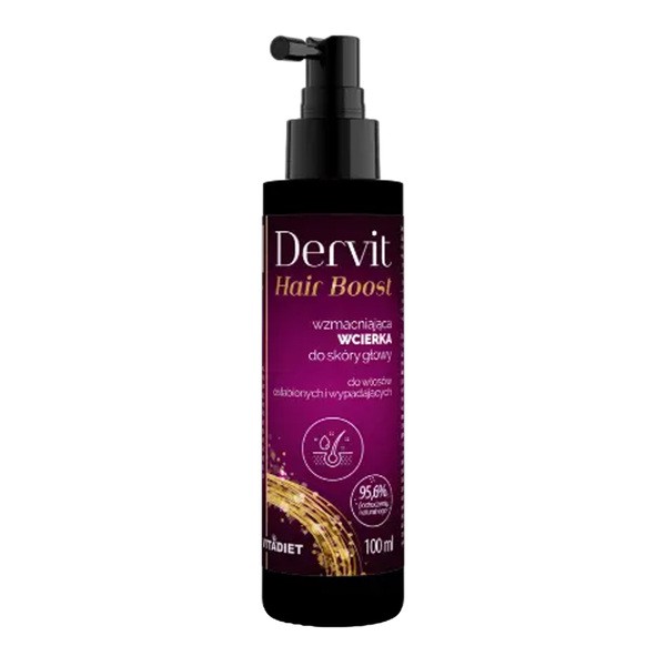 Dervit Dervit Hair Boost, Haarkur stärkend für die Kopfhaut für geschwächtes Haar und ausfallend, 100 ml — Inhaltsstoffe und Bewertung