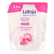 Luksja Creamy & Soft Kremy płyn do kąpieli, wygładzające róża i proteiny mleka, refill, 1,5 l https://azcdn.doz.pl/image/d/product/78eaa83d-scale-180x180.png