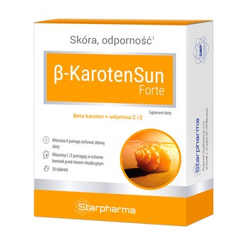 Starpharma, Beta-KarotenSun Forte, tabletki, 30 szt.