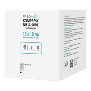 Pasomed, kompresy włókninowe, niejałowe, 10 cm x 10 cm, 4w, 30 g, 100 szt. https://azcdn.doz.pl/image/d/product/5cbe8541-scale-180x180.png