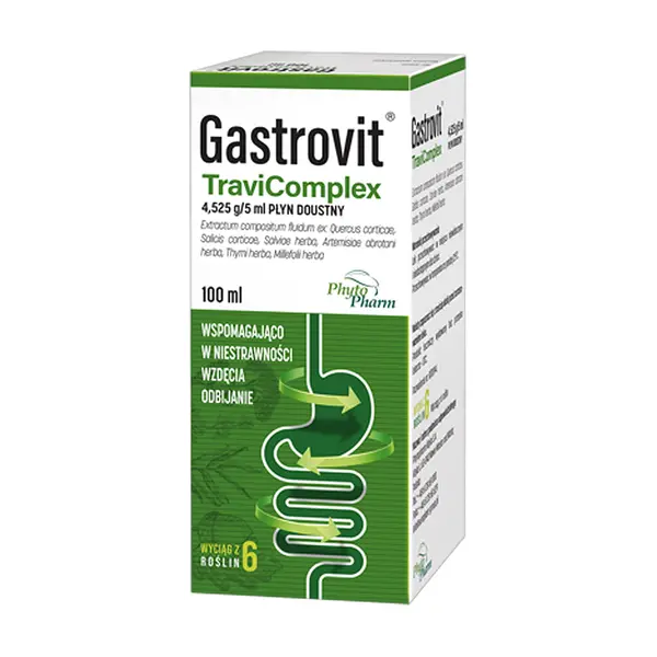 Gastrovit TraviComplex wyciąg ziołowy złożony 4,525 g/5 ml płyn doustny 100 ml