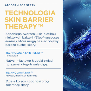Bioderma Atoderm SOS, spray ultra łagodzący, 200 ml