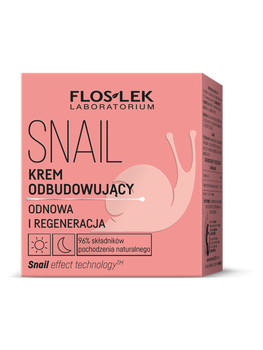 Flos-Lek Snail, krem, odbudowujący, na dzień/noc, 50ml