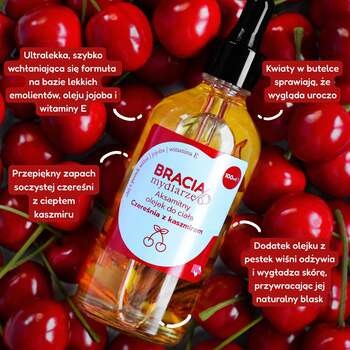 U Mydlarzy, aksamitny olejek do ciała, czereśnia z kaszmirem, 100 ml