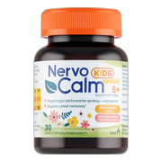 Nervo Calm Kids Spokój 6+, żelki, smak malinowy, 30 szt.