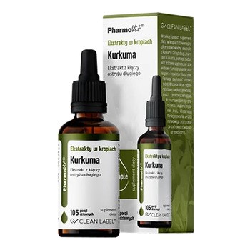 PharmoVit Ekstrakty w kroplach, Kurkuma, krople, 30 ml