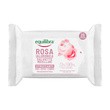 Equilibra Rosa, różane micelarne chusteczki do demakijażu z kwasem hialuronowym, 25 szt.