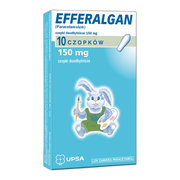 Efferalgan, 150 mg, czopki doodbytnicze, 10 szt.