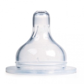 Canpol EasyStart, silikonowy smoczek do butelek szerokich, mini, 0-3 m, 1 szt.