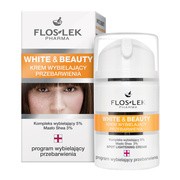 Flos-Lek Pharma White & Beauty, krem wybielający przebarwienia na twarzy, 50 ml