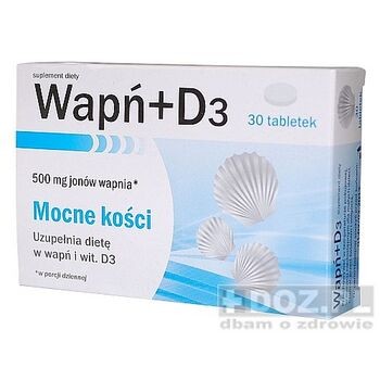 Wapń + D3, tabletki, 30 szt.
