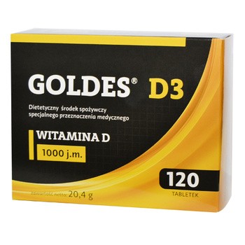 Goldes D3, 1000 j.m., tabletki, 120 szt.