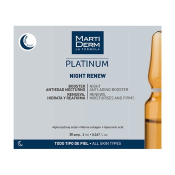 MartiDerm Platinum, Night Renew, serum regenerujące na noc, 30 x 2 ml