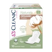 alt Cleanic Naturals Organic Cotton Night, podpaski higieniczne ze skrzydełkami, 10 szt.