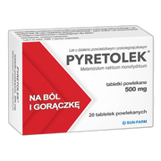 Pyretolek, 500 mg, tabletki powlekane, 20 szt.
