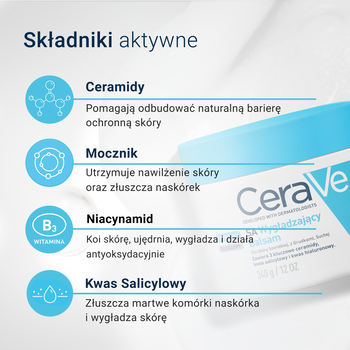 CeraVe SA, wygładzający balsam, 340 ml
