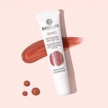 BasicLab Beauties, tint peptydowy do ust, Dusty Rose, 15 ml