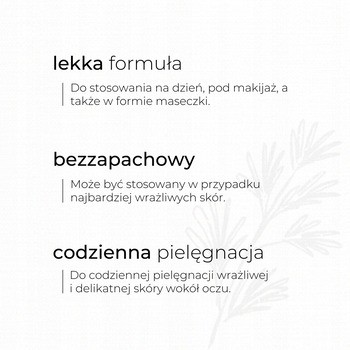 Sylveco, łagodzący krem pod oczy, 30 ml
