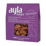 Ayla Delight, filet z piersi kaczki ze skórą, liofilizowane przysmaki dla kota, 28 g
