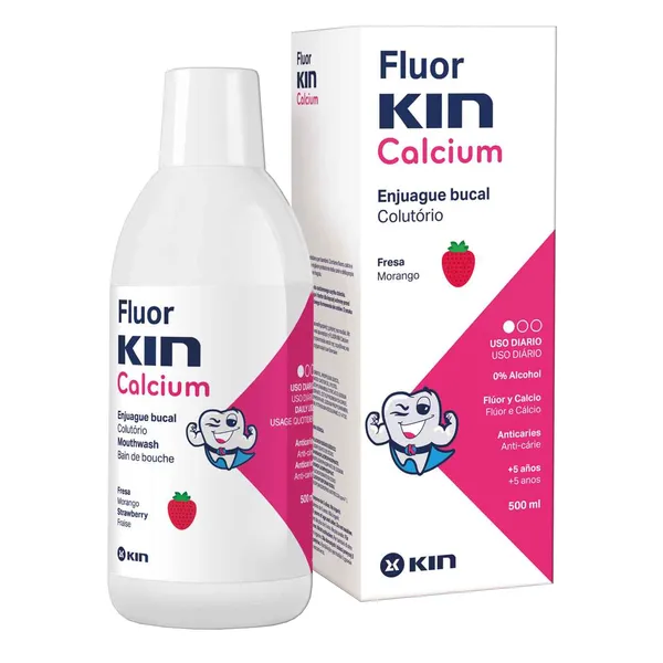 FluorKIN Calcium płyn do płukania jamy ustnej 500 ml [FluorKin Calcium] - FluorKin Calcium