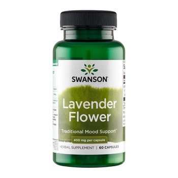 Swanson Lavender flower 400 mg, kapsułki, 60 szt.