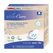 Silver Care, ultracienkie bawełniane podpaski ze skrzydełkami, na noc, 10 szt. https://azcdn.doz.pl/image/d/product/47c9a3fd-scale-180x180.png