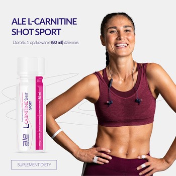 ALE L-Carnitine Shot Sport, płyn, 80 ml