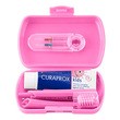 Curaprox Travel Set Kids, zestaw podróżny dla dzieci 6-12 lat, różowy, 1 szt.